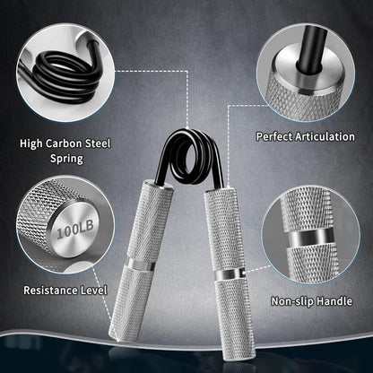 Grip Strength Trainer 4 Pack,50Lb-200Lb Hand Exerciser Gripper Forearm Finger Strengthener Non-Slip Suitable for Hand Rehabilitation Finger Strength Training, Muscle Building, Home Gym