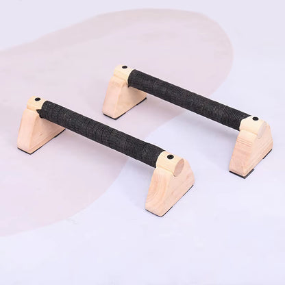 Solid Wood Push up Bar Pull up Stand Handles Parallettes Handles for Gym Training Bodyweight Exercise Calisthenics Equipment