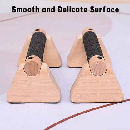 Solid Wood Push up Bar Pull up Stand Handles Parallettes Handles for Gym Training Bodyweight Exercise Calisthenics Equipment